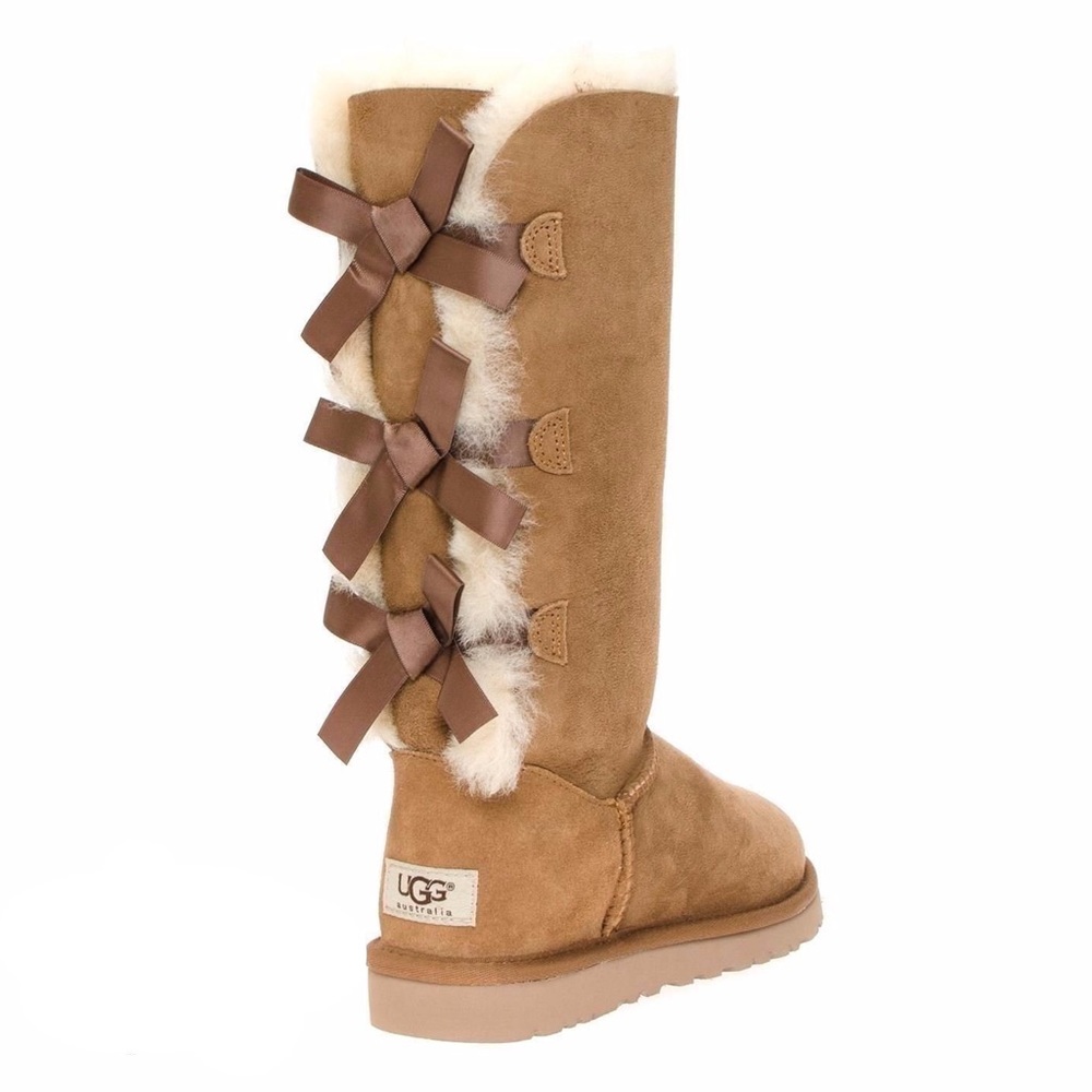 UGG Bailey Bow Tall Chestnut Boots